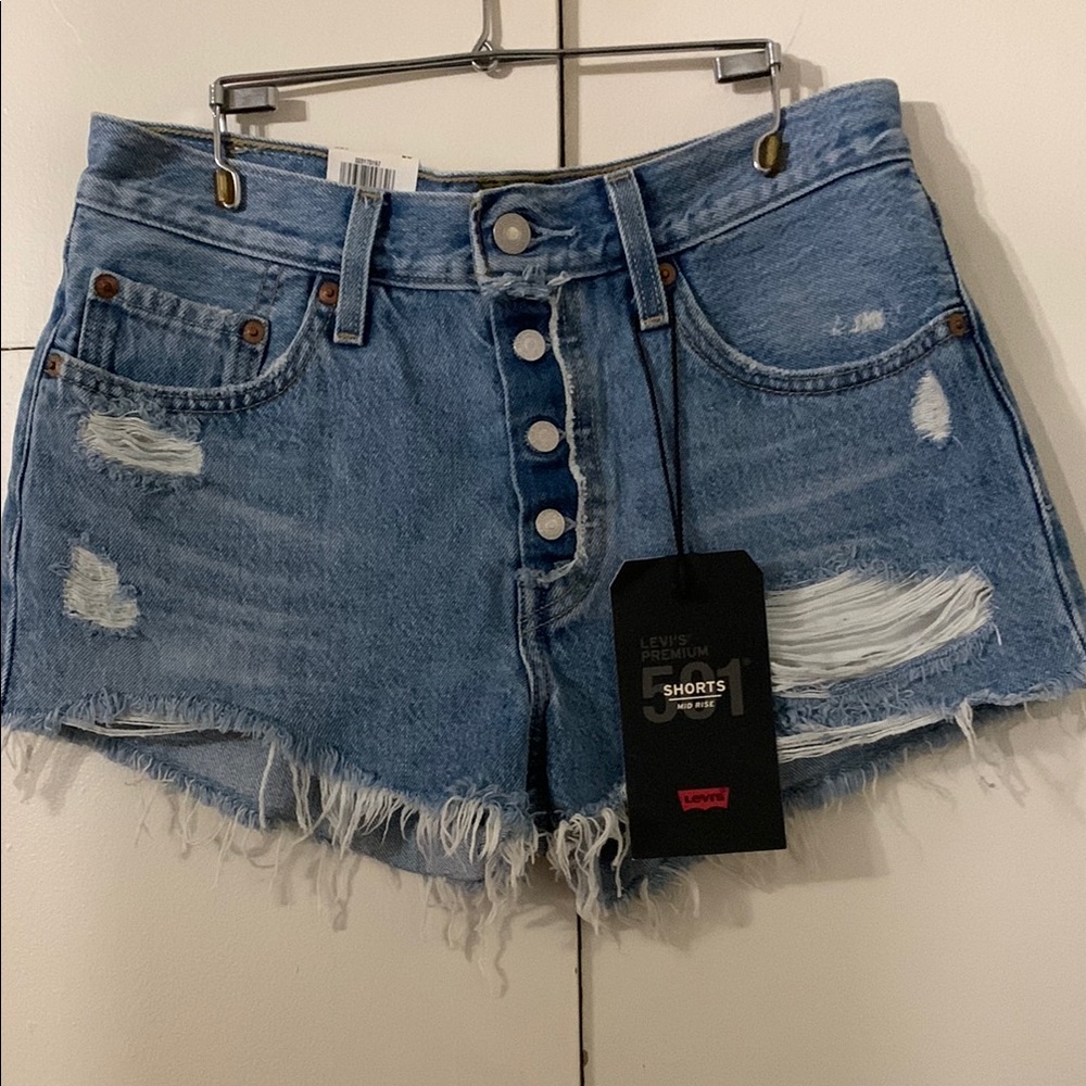 Levi's Blue Denim Women's Shorts